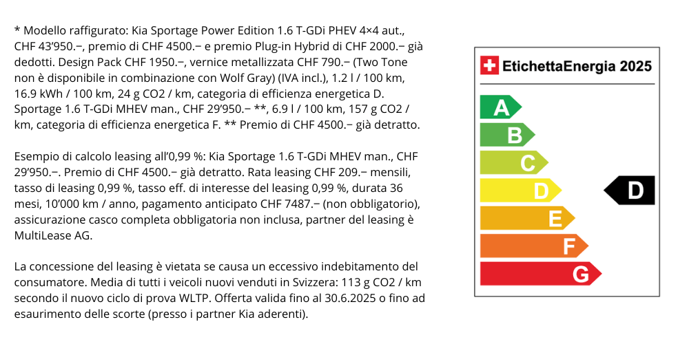 CRIS campagna Kia Sportage 2025 disclaimer 02