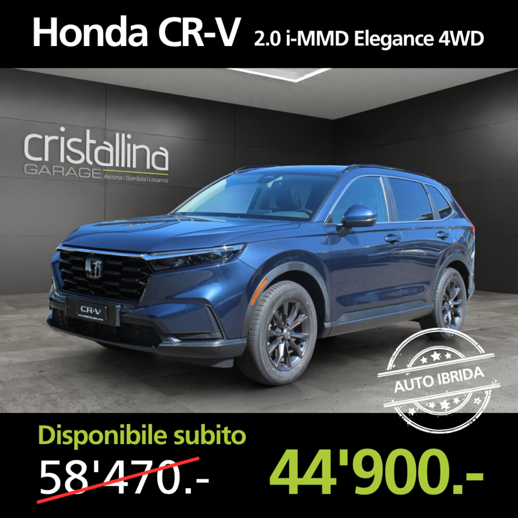 Garage Cristallina Auto demo Honda CRV 1