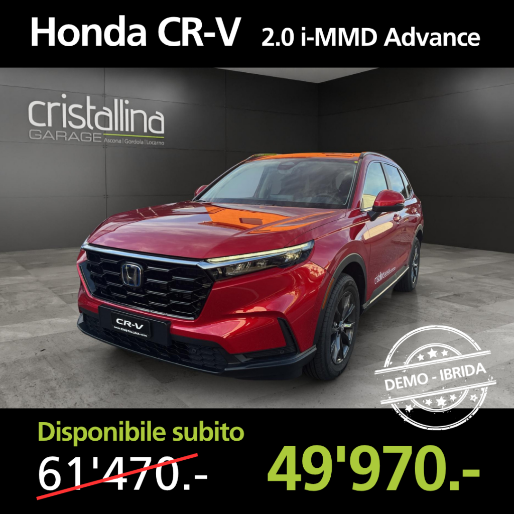 Garage Cristallina Auto demo Honda CRV 2