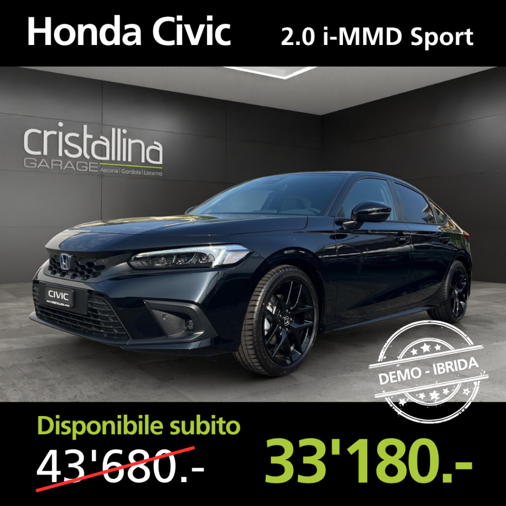 Garage Cristallina Auto demo Honda Civic 1