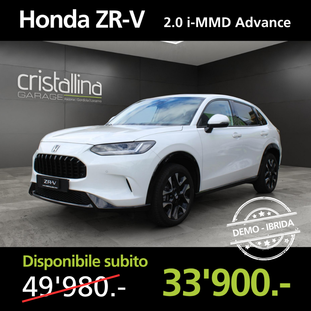 Garage Cristallina Auto demo Honda ZRV 1