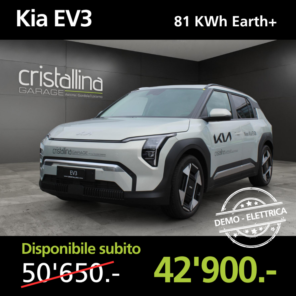 Garage Cristallina Auto demo Kia EV3