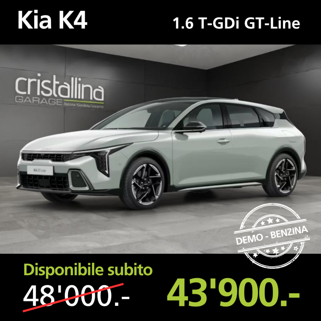 Garage Cristallina Auto demo Kia K4