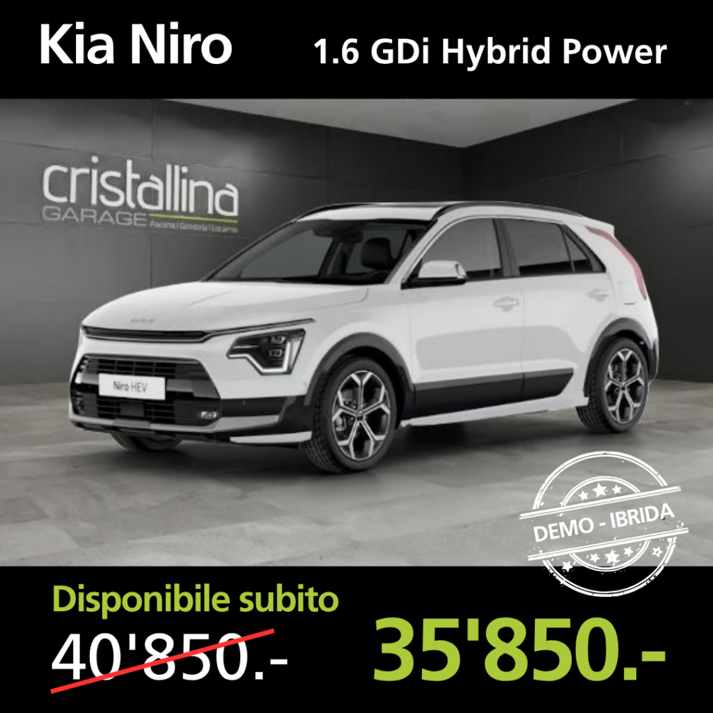 Garage Cristallina Auto demo Kia Niro