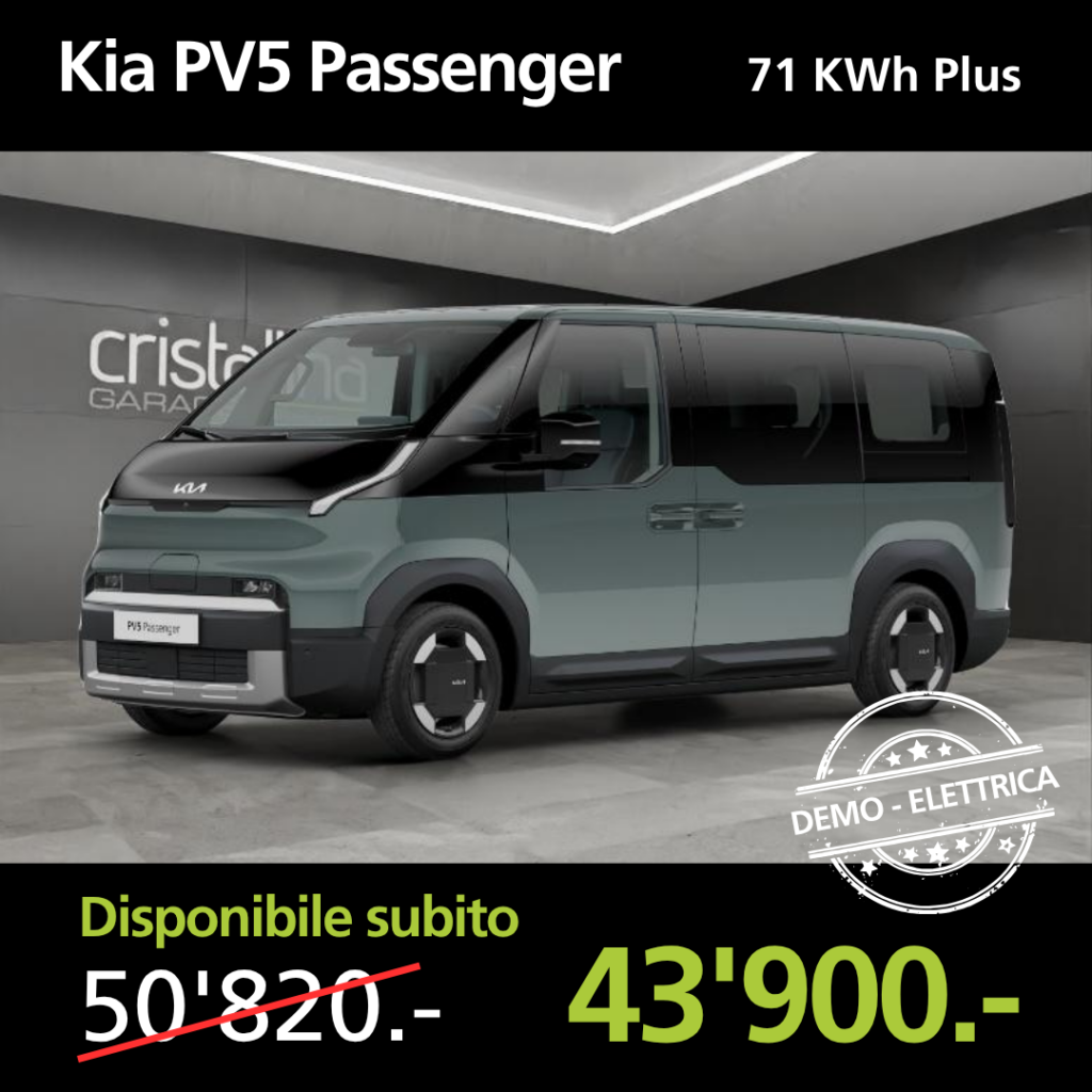 Garage Cristallina Auto demo Kia PV5