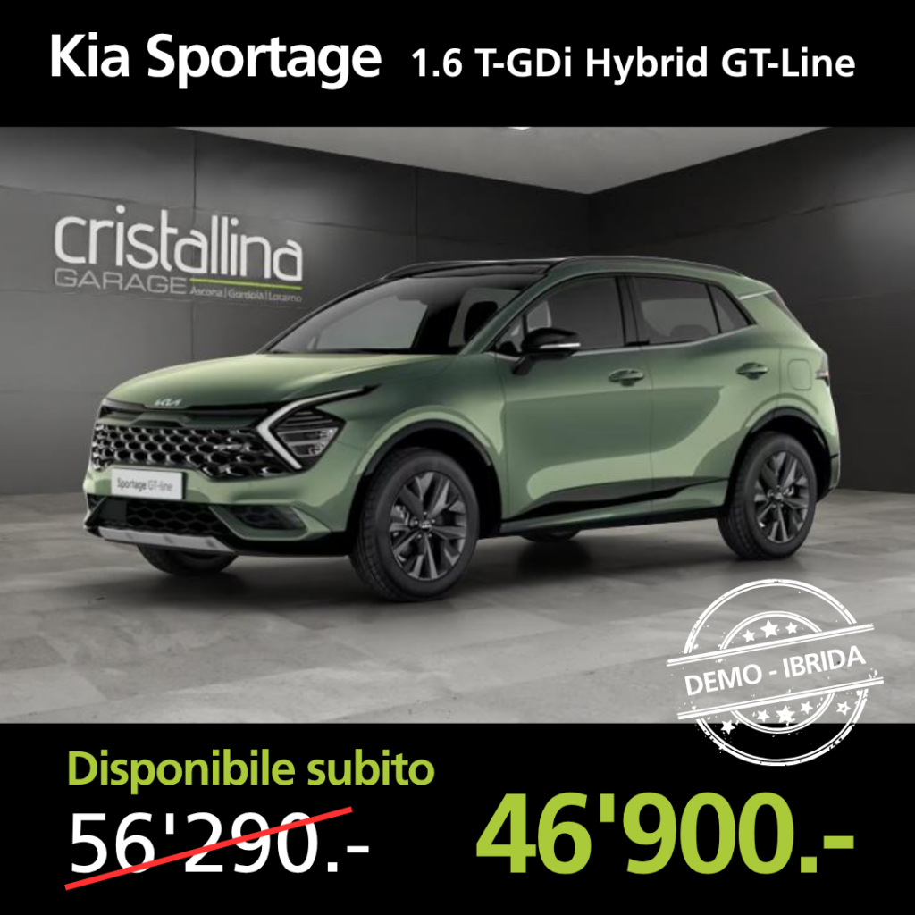 Garage Cristallina Auto demo Kia Sportage 3